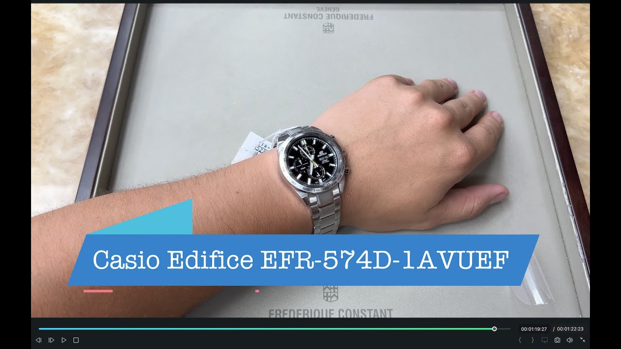 Casio Edifice EFR 574D 1AVUEF - YouTube