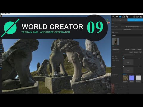 World Creator 2. أداة المنطقة واستيراد Quixel Megascans.