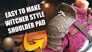 Learn how to make leather shoulder pad [pt. 2] - Pattern included
