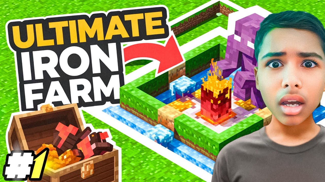 I Made A BIGGEST IRON FARM In Minecraft | Minecraft Iron Farm 1.21 ...