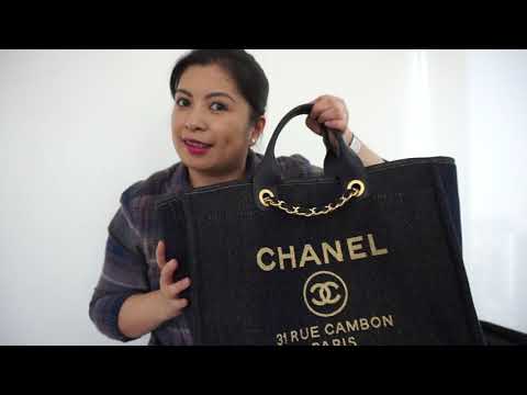 Mysterium Reklame Anvendelig Review: CHANEL LARGE DEAUVILLE TOTE / SHOPPING TOTE - YouTube