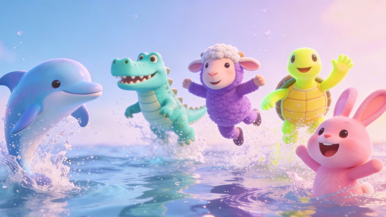 Joyful Rainbow Animal Music Show | Dance & Sing for Little Kids 🎶✨