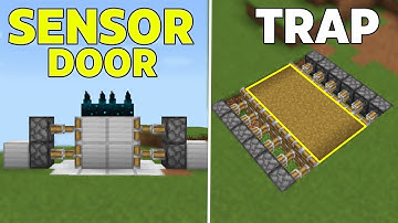 3 EASY SCULK SENSOR REDSTONE BUILDS In Minecraft Bedrock 1.19(Mcpe/PS4/Nintendo/) || Mishra Gaming