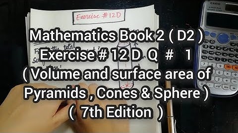 Mathematics Book 2 (D2) |  7th Edition | Exercise # 12 D | Q # 1  | Ifra Syed | in Urdu\Hindi
