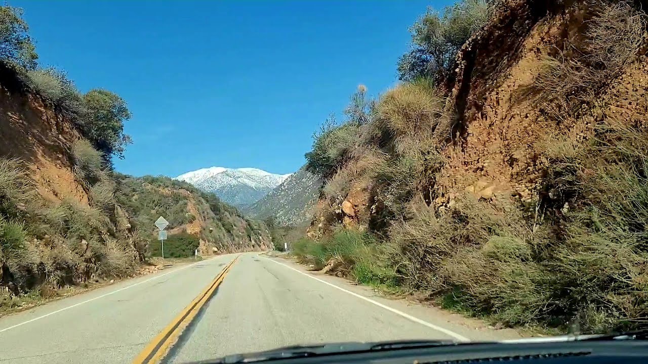 Scenic mountain drive to Mt Baldy YouTube