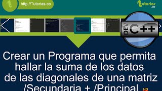 arrays – visual c++ (suma datos diagonales matriz)