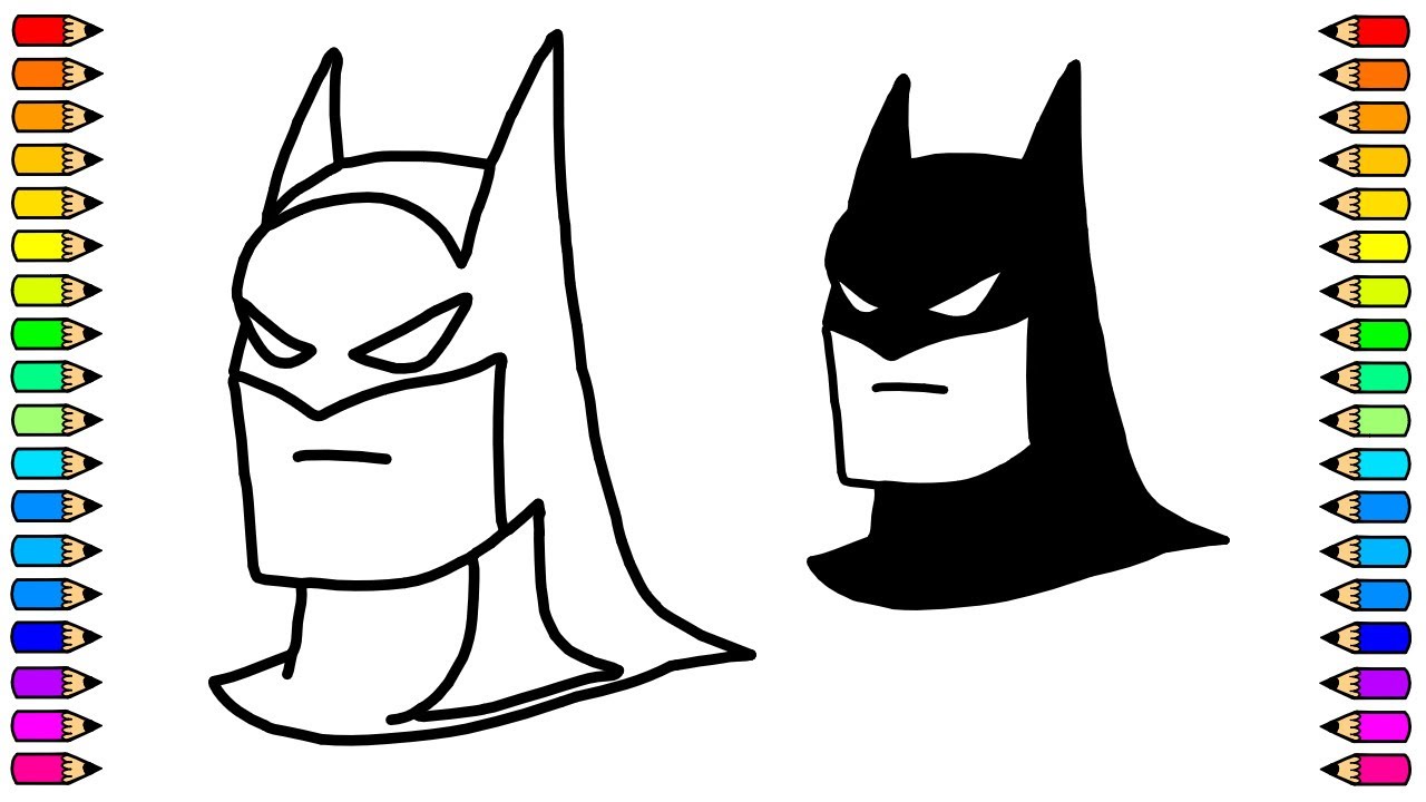 Cómo dibujar la Cara de Batman / Dibujo de la Cara de Batman Super Fácil -  YouTube