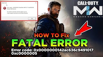 How to Fix - COD MW 2019 Fatal Error | in 2 Minutes | Step-by-Step Guide