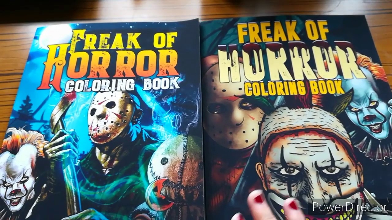 Download Freak Of Horror Adult Colouring Books By Darren Vorhees Bloody Dolls Flip Through Youtube
