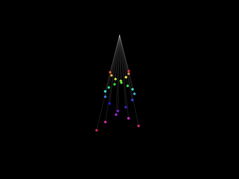 Pendulum Wave with 24 Pendula | Classical Mechanics | Physics Simulations