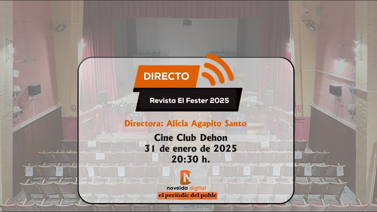 Mitja Festa 2025 Presentación Revista El Fester dirigida por Alicia Agapito Santo Novelda Digital
