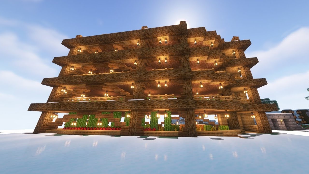 Minecraft stacked farm tutorial - YouTube