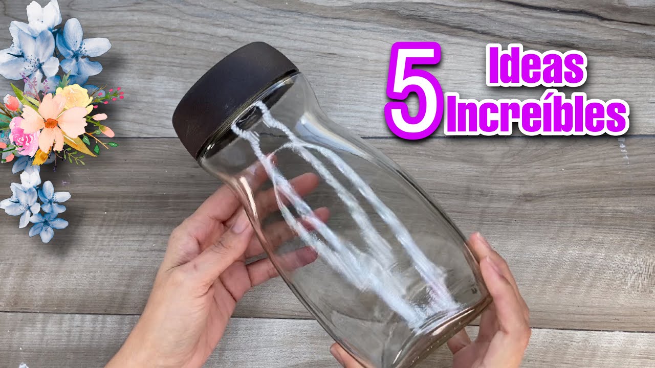 IDEAS para RECICLAR botes de Cafe/Beautiful ideas with glass jars/Potes de Nescafe Artesanato