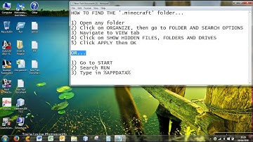 MINECRAFT ROOT FOLDER