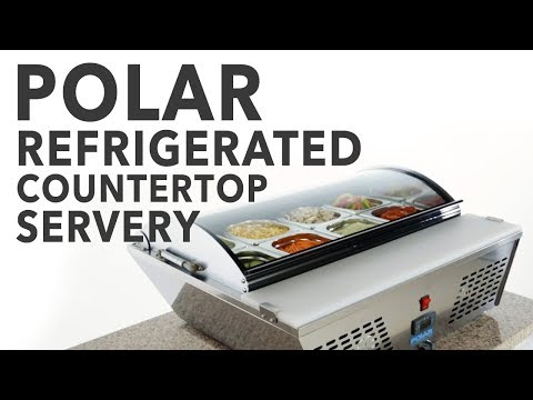 polar-countertop-prep-fridge-4x-1/3gn-(gl178)