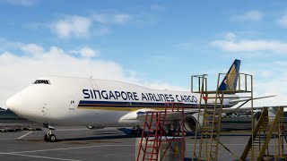 FS2020 | Singapore Airlines Cargo 747 into Changi! (Salty Simulations 747-8)
