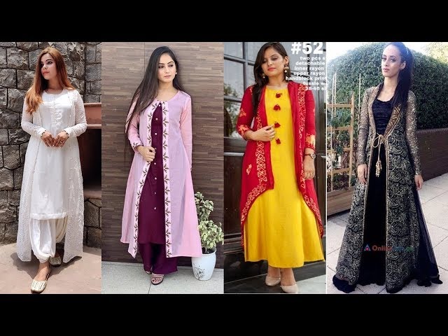 Trendy Long Shrug Design| Kurti With Long Shrug ||2020- 2021|| #Shrug # Design - YouTube