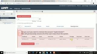 How To Delete Cpanel in Whm