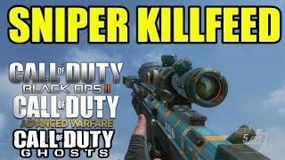 Sniper Killfeed | BLACK OPS 2 ADVANCED WARFARE GHOSTS | Call of duty séries