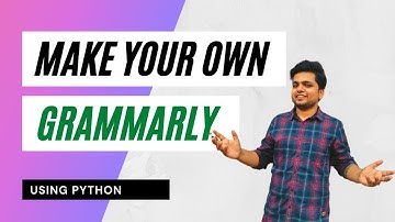Make your own grammarly using python| Python projects| Learn python