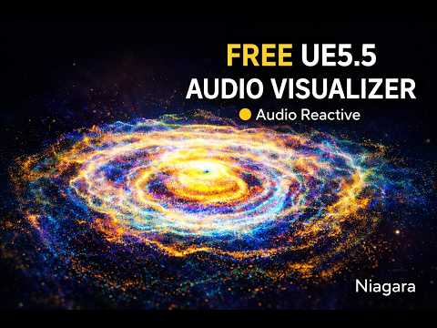 FREE UE5.5 Audio Visualizer (Niagara) | Real-Time Audio Reactive System