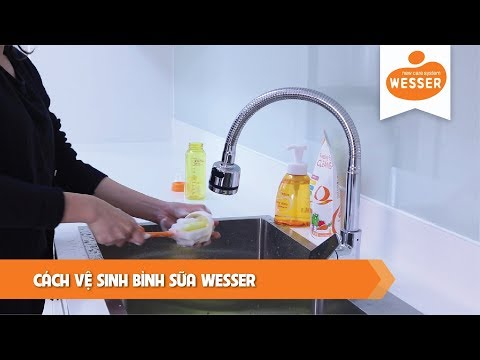 Cách vệ sinh bình sữa Wesser