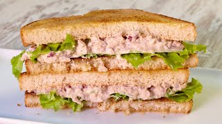 I have never tasted TUNA SANDWICH so good! American Recipe