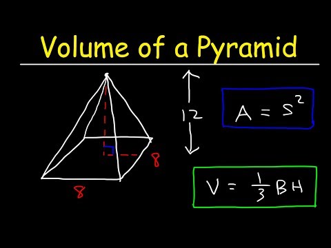 Video: Pentru volumul piramidei?