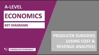 Key Diagrams - Producer Subsidies (Cost and Revenue Analysis)