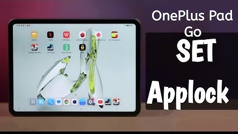 OnePlus Tab go how to set App lock, OnePlus Tab applock setting