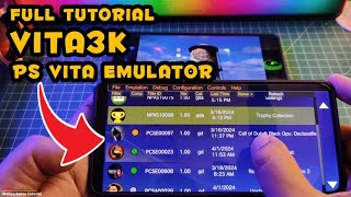 FULL TUTORIAL CARA INSTALL VITA3K PS VITA EMULATOR