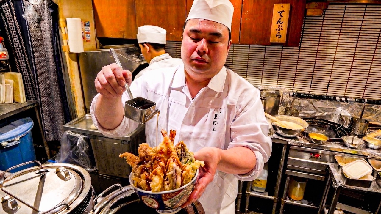 １日２００杯売れる天丼！天丼一筋17年、100キロ超えの店主が揚げるオフィス街の常連殺到人気店に密着