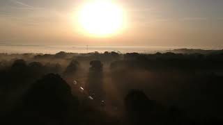 Early morning mist over Waterlooville, Hampshire. Shot on DJI Spark