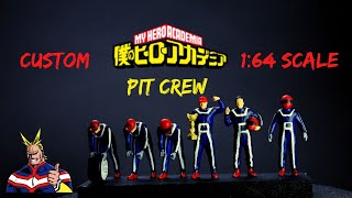 custom paint 1:64 pit crew figure boku no hero academia