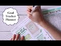 Goal tracker planner A5 ring Planner- Goal setting tracker &amp; planner