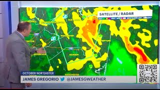 "OCTOBER NOR'EASTER: Nor'easter drenching parts of New Jersey with heavy rain, flooding potential"
