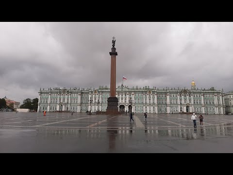 Санкт-Петербург.  Прогулка по Дворцовой площади