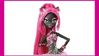 Monster High Catty Noir Doll Makeup Tutorial / B2cutecupcakes