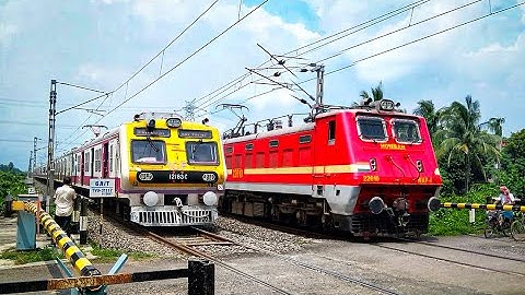 High Speedy Trains passing through Railgate | Modern Medha EMU & Intercity exp Skip Level Crossing