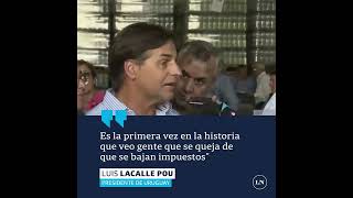 'EL MUNDO DEL REVÉS' Luis Lacalle Pou anunció que habrá en Uruguay una rebaja de impuestos