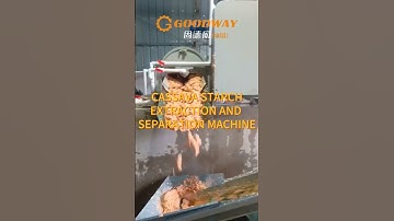 Cassava starch extraction and separation machines with high starch extraction ratio