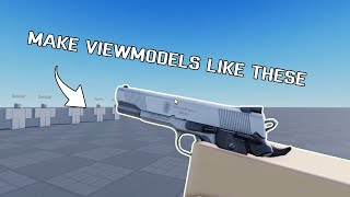 How to make FPS arms in Roblox Studio | V2