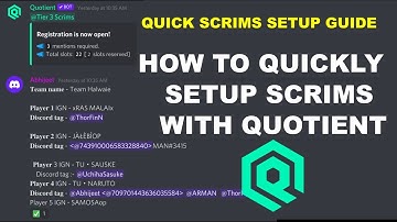[Hindi] Quotient Bot | Easy Scrims setup under 5 minutes