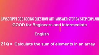 JavaScript Tutorial: Calculating the Sum of Array Elements - Step-by-Step Guide #javascript #code