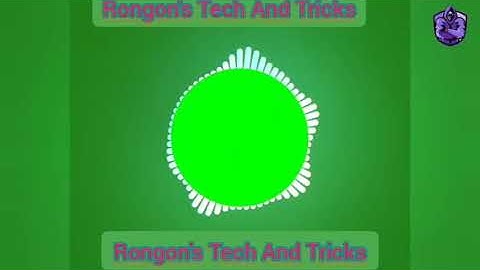 Audio Spectrum Visualizer Green Screen HD  2020 Circle Audio Spectrum Visualizer With White Bars