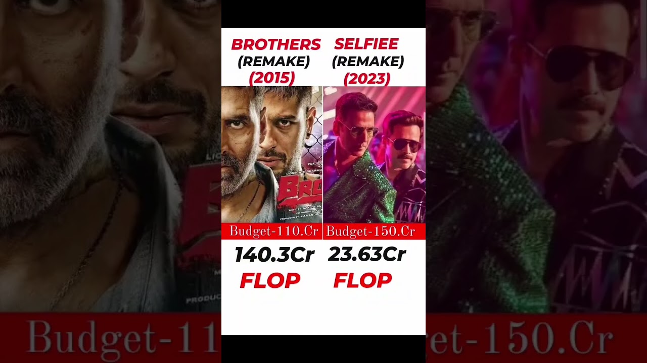 Brothers Vs Selfiee movie comparison ll box office collection 🎥🍿