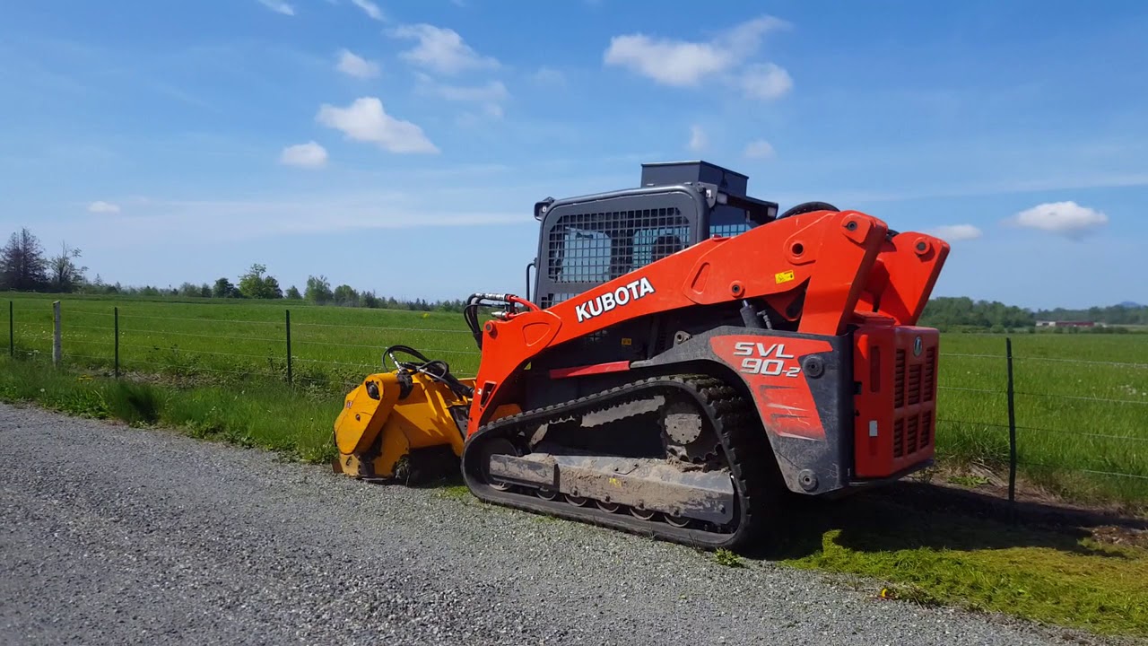 USMower RZ72 Flail Mower for Skid Steers YouTube