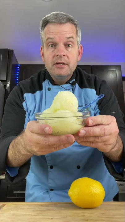 Homemade Lemon Sorbet TikTok #Shorts