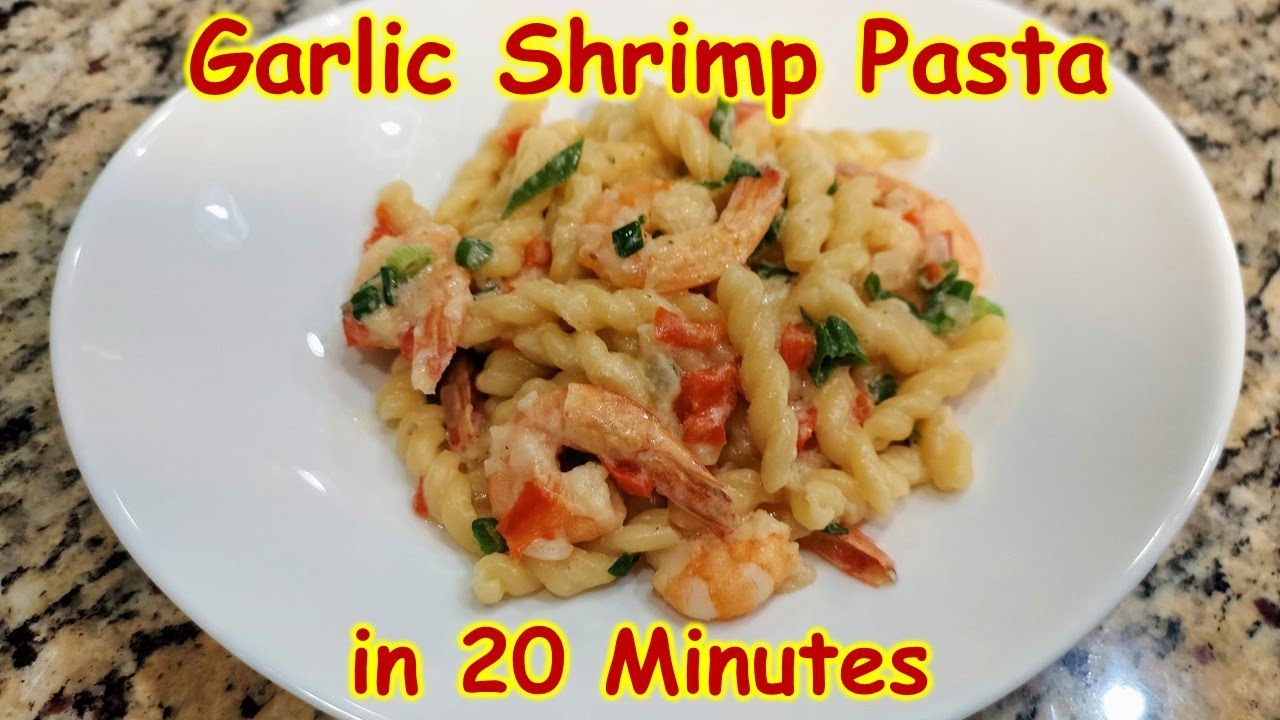 ONE POT 🧄 Garlic 🦐 Shrimp Pasta in 20 Minutes - YouTube