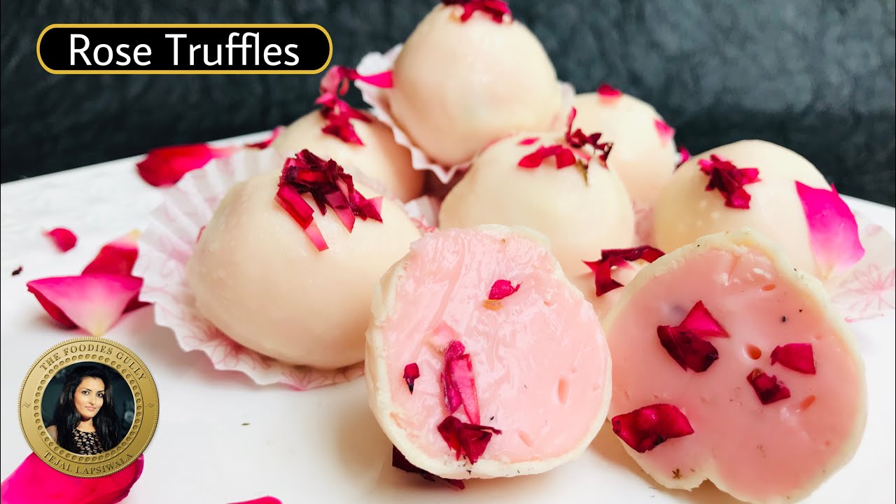 Rose Chocolate Truffles | Rose Day Special | Valentine’s Gift | Boyfriend Gift Ideas | The Foodies Gully Kitchen